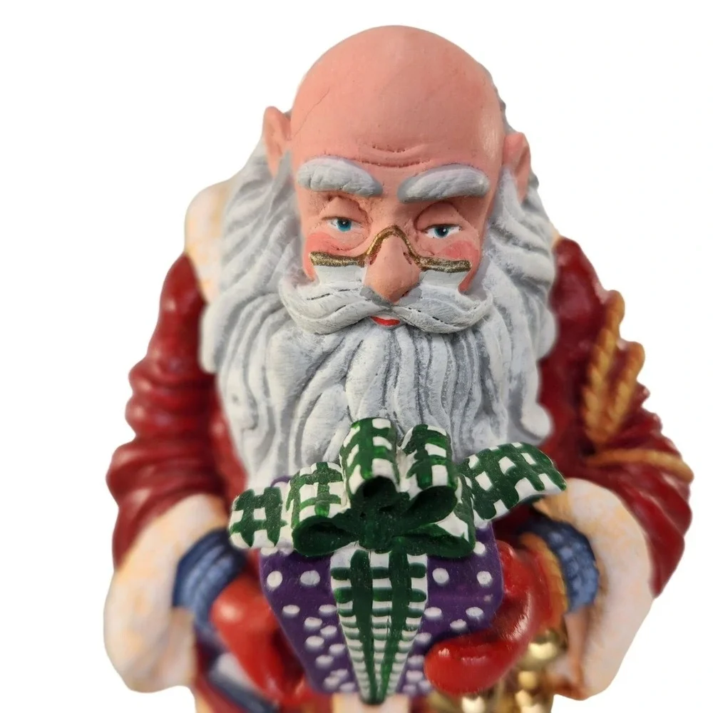 Department 56 Santa Claus Figurine‎ Jolly Old Elf Christmas Red Suit Vtg READ